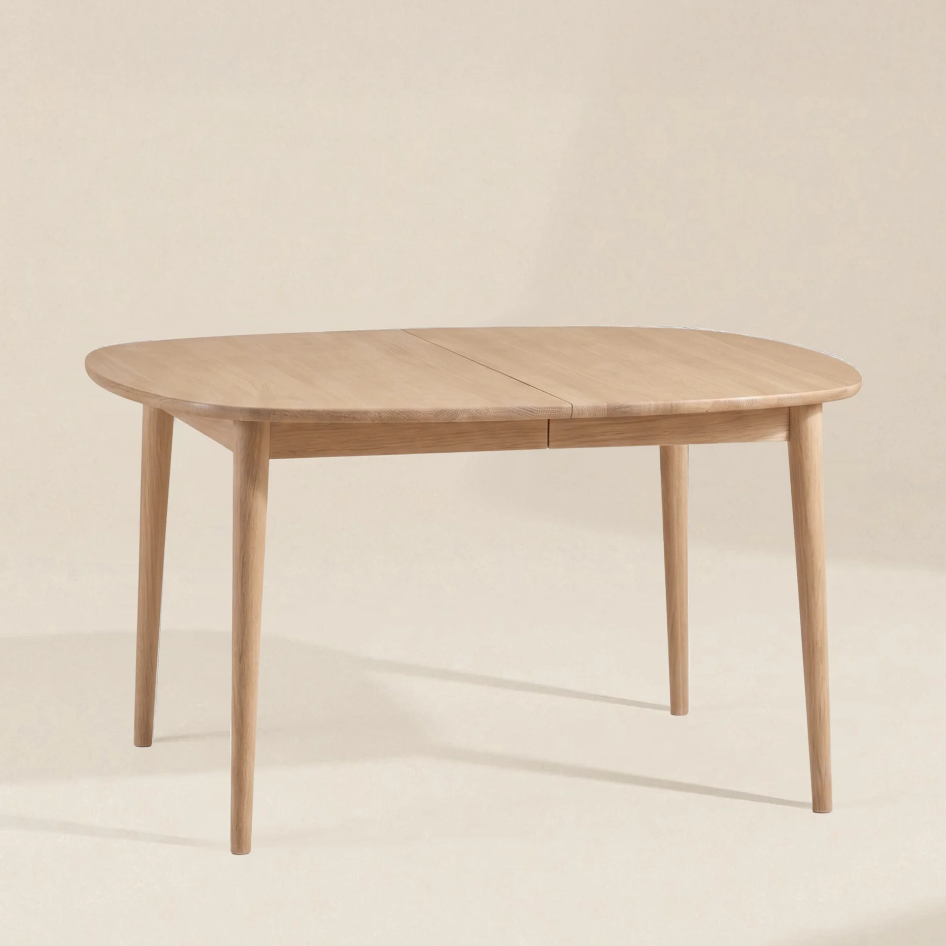 Kvadratiskt 140cm - Vitoljad ek
