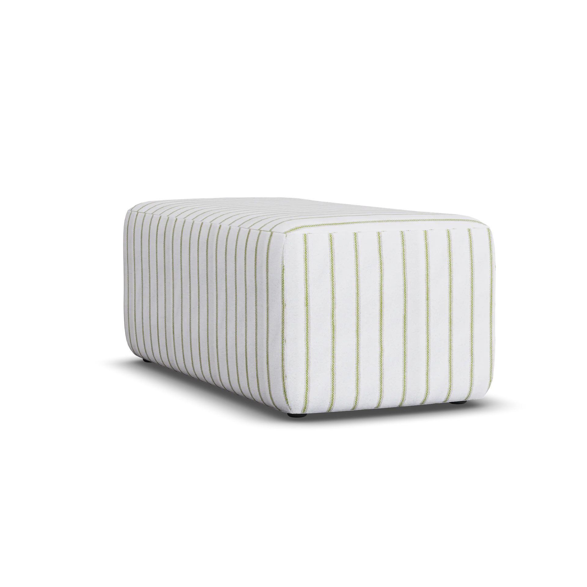 Hajen - Rewool Stripe Hvit/Grønn 001