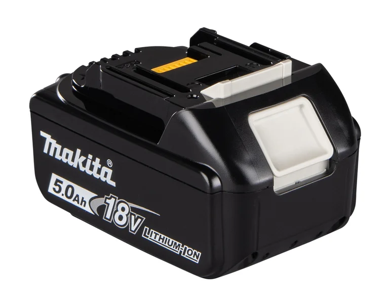 Makita BL1850B battery, three-quarter view from the right