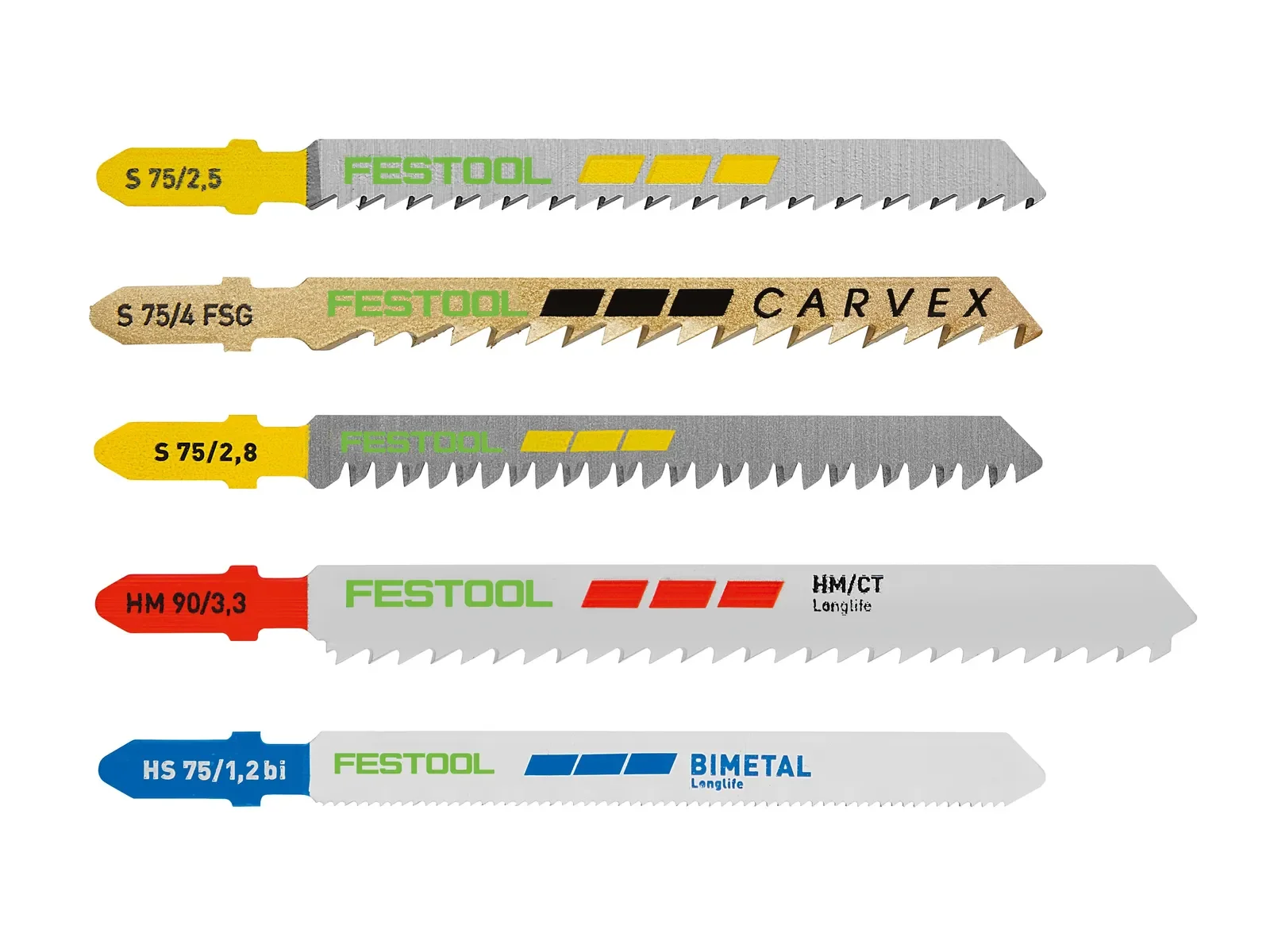 Festool STS-Sort/21 jigsaw blade set in its box