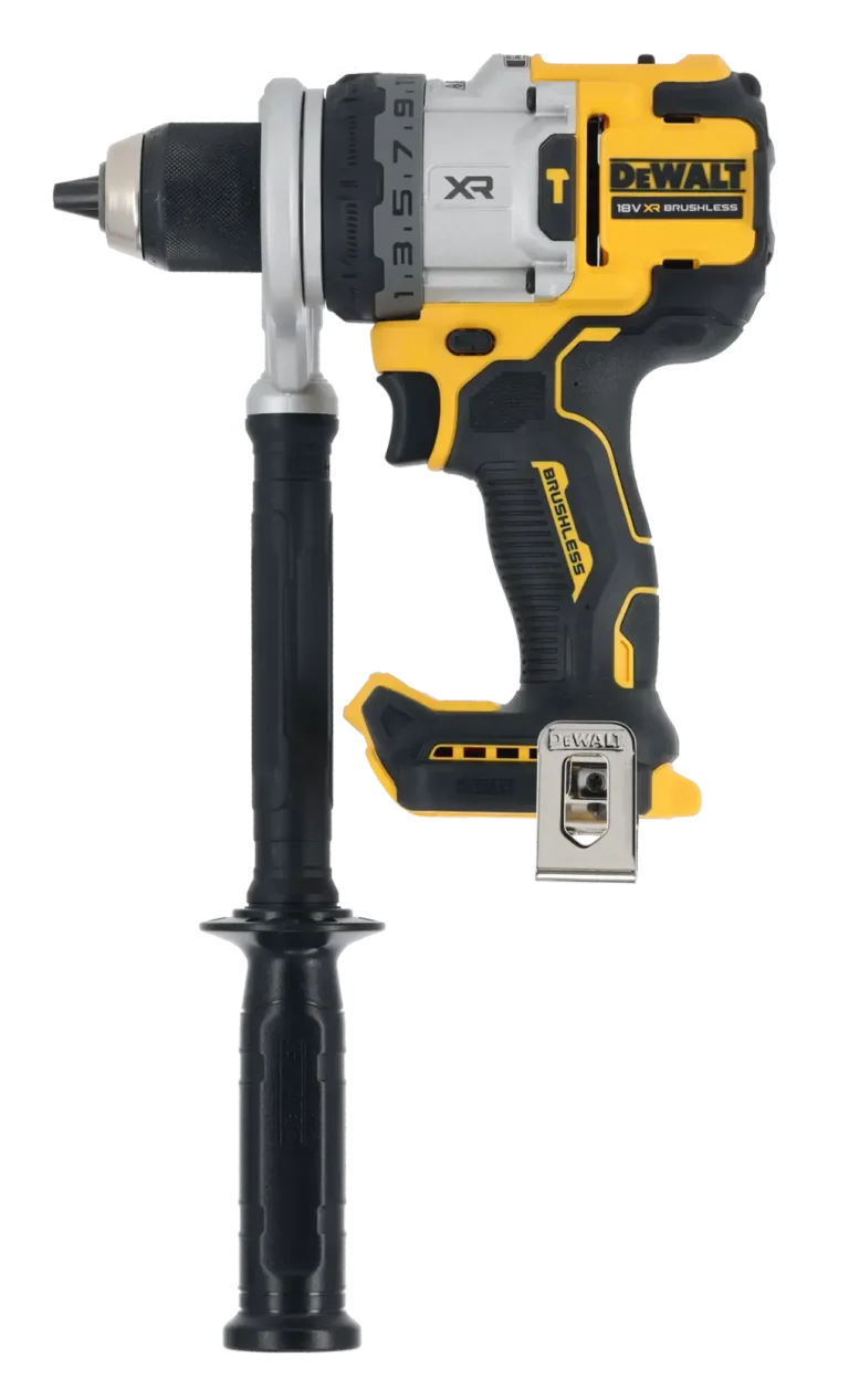 DeWalt DCD1007 hammer drill driver, alternate angle