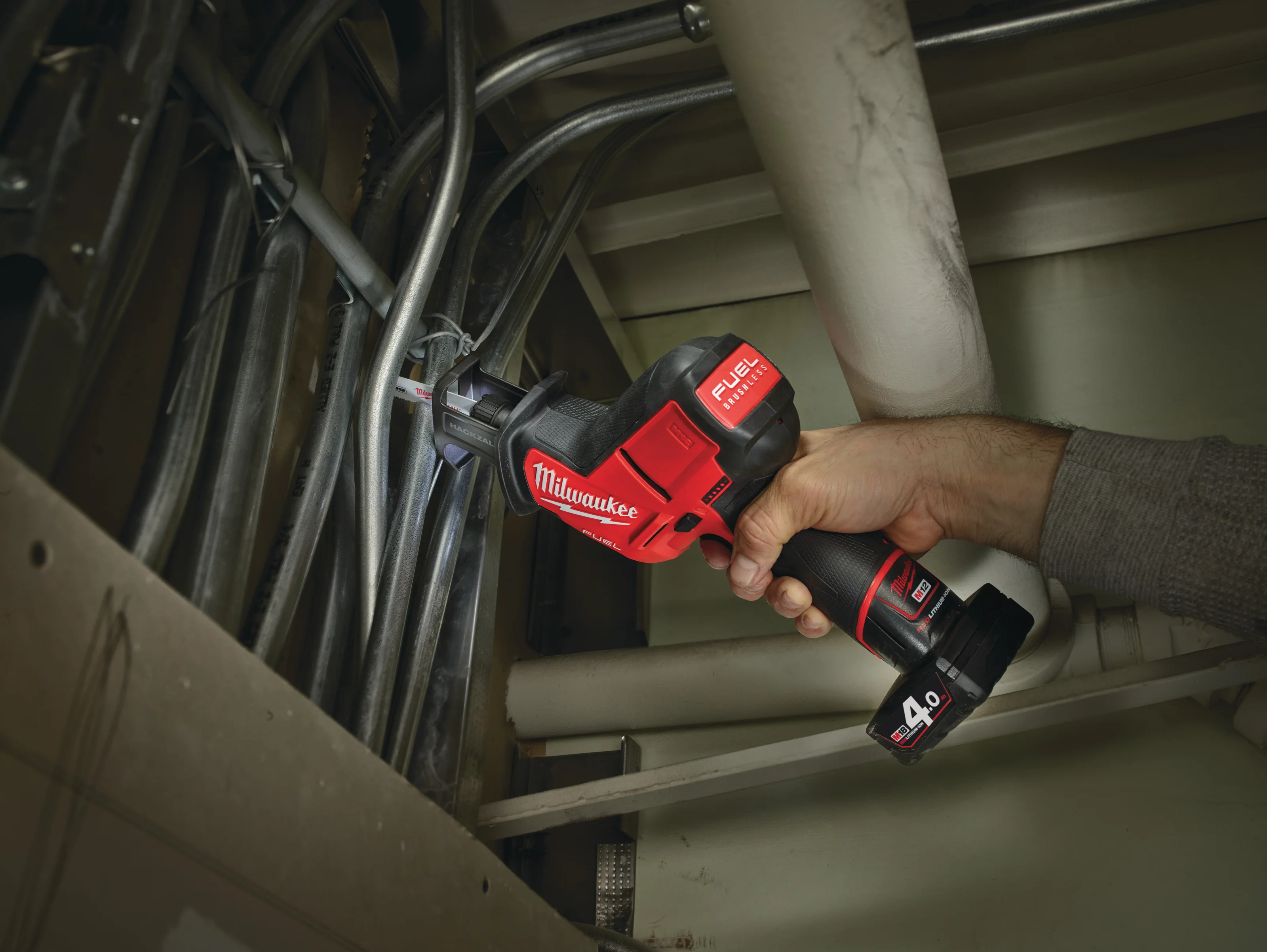 M12 CHZ FUEL Sub-Compact HACKZALL in use on the job