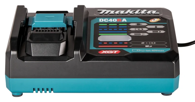 Makita DC40RA charger, side view