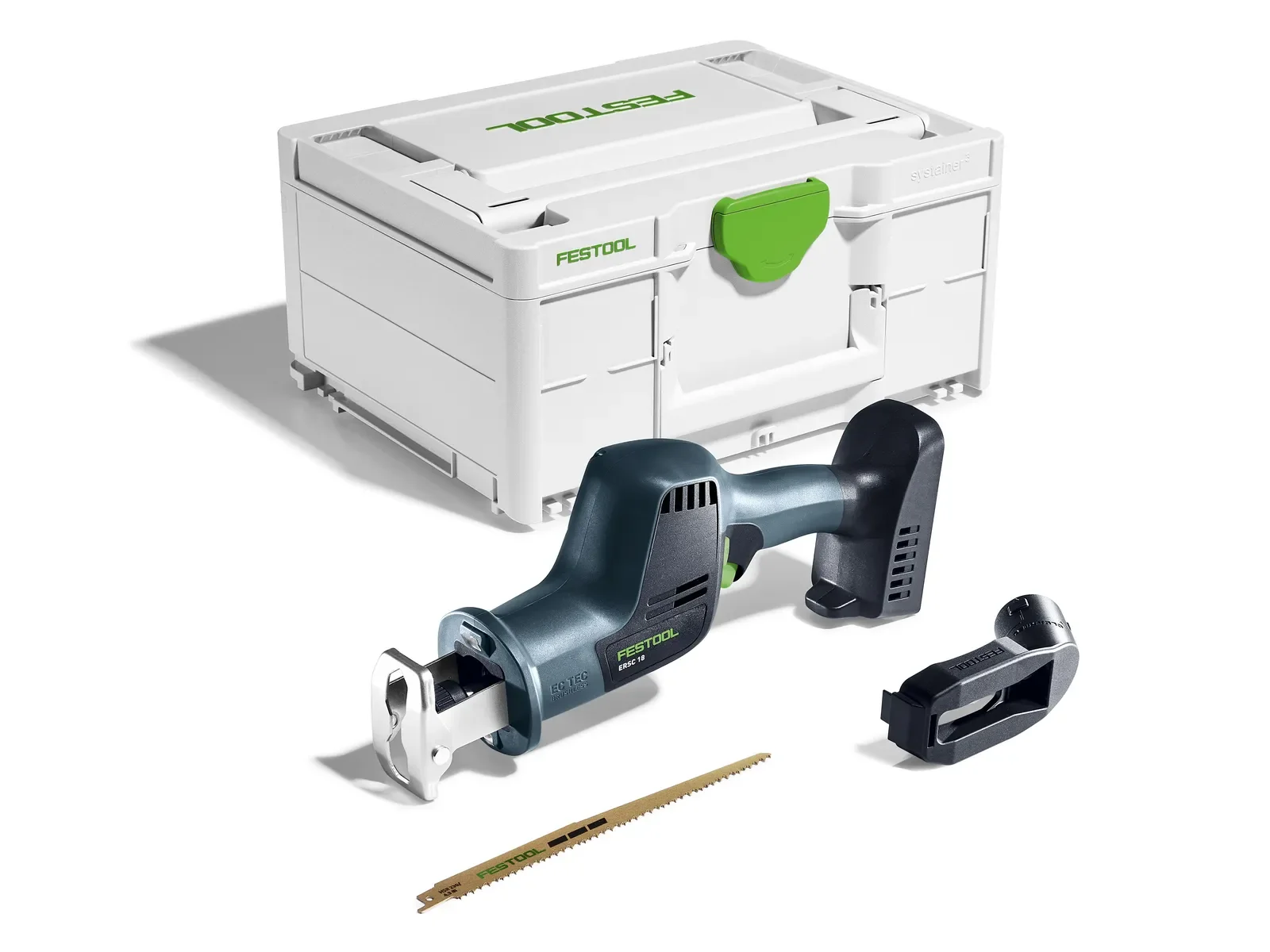 Festool ERSC 18 Basic contents: reciprocating saw, extraction device, blade and Systainer³