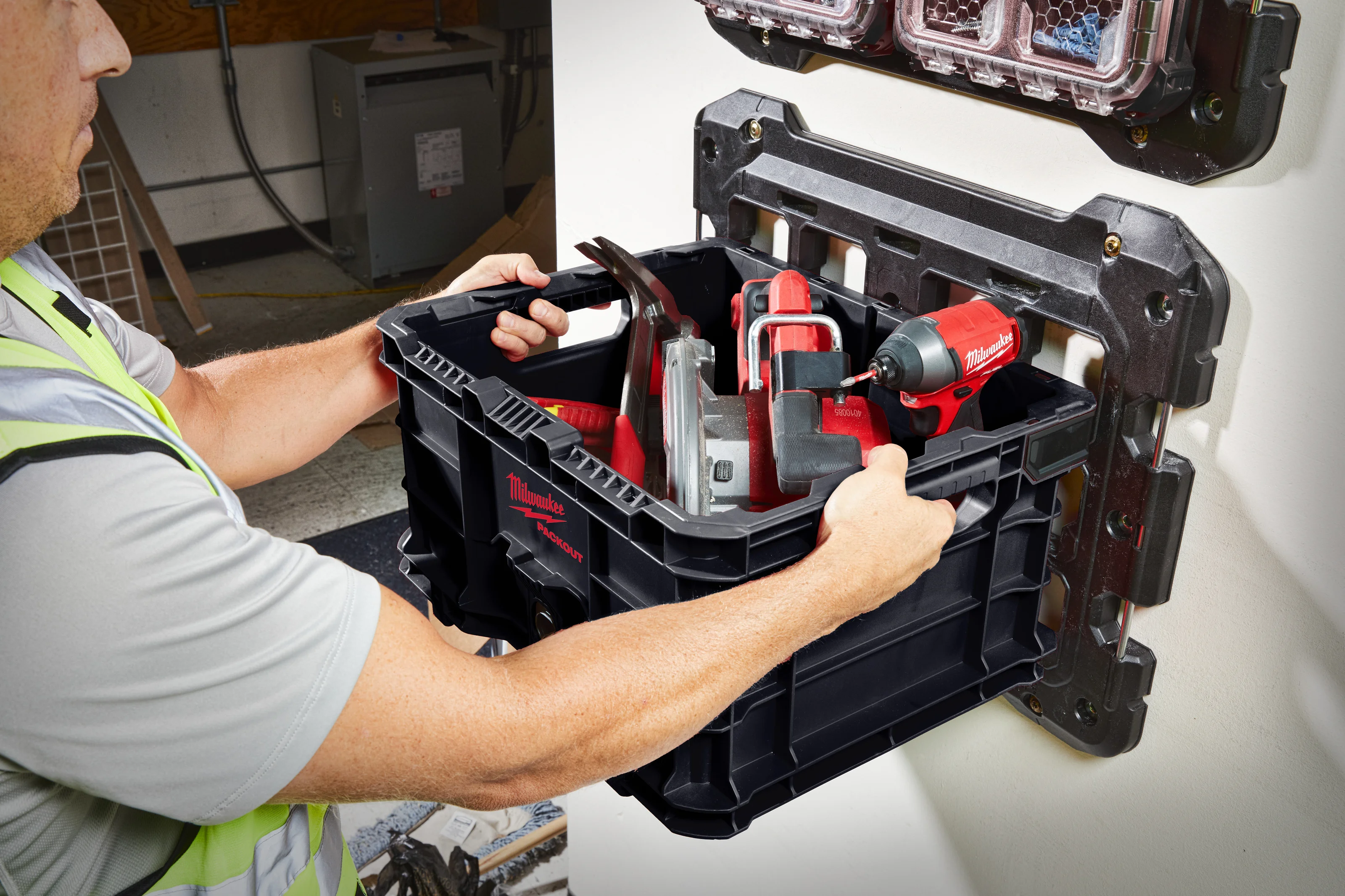 PACKOUT crates in use
