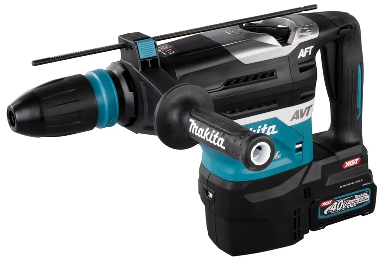 Makita HR005G SDS-max rotary hammer, three-quarter view from the left