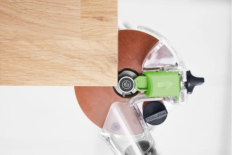 Festool OFKC 500 extraction hood and cutter, close-up