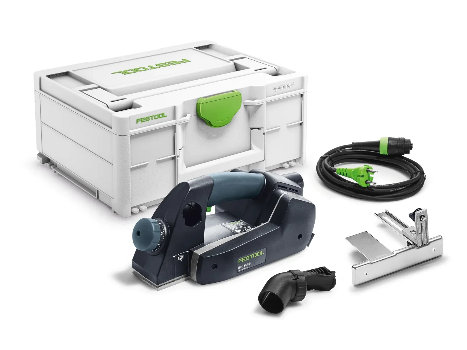 Festool EHL 65 EQ-Plus contents: planer, side fence and Systainer³