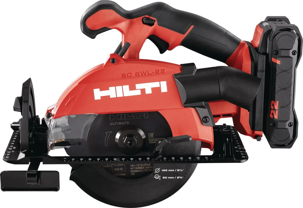 Hilti SC 6WL-22 cordless circular saw, side view