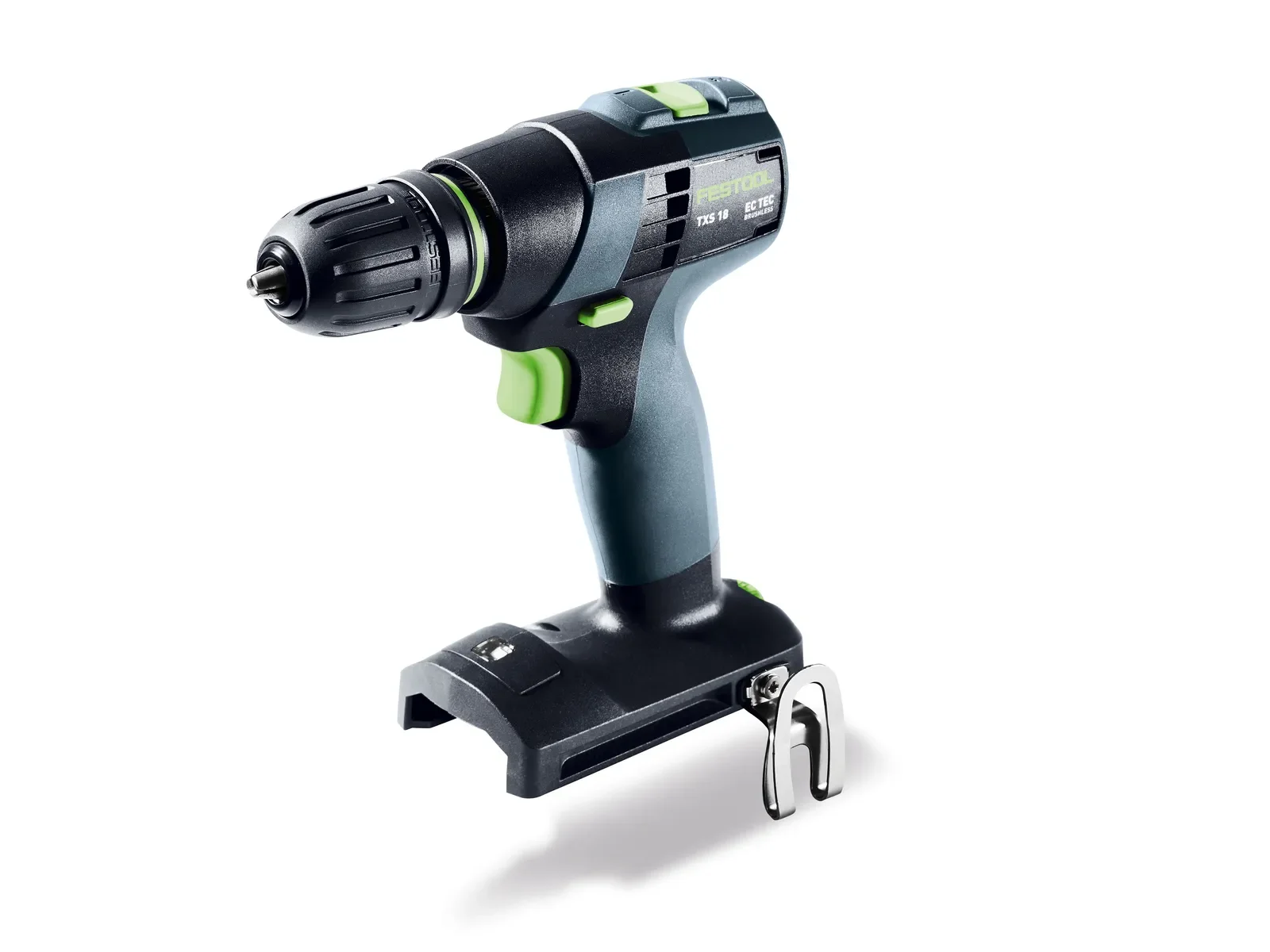Festool TXS 18 batteridrevet drill med hurtigchuck fra siden