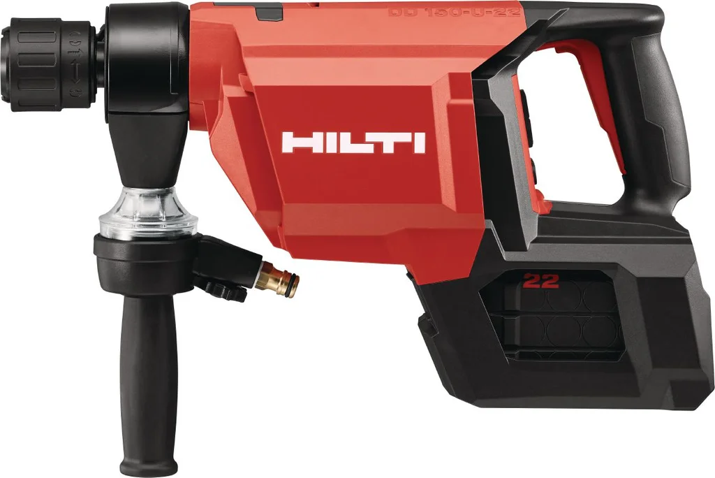 Hilti DD 150-U-22 cordless core drill, side view