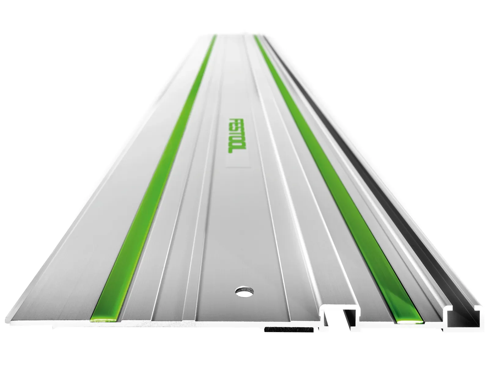 FS guide rail profile with splinterguard strip