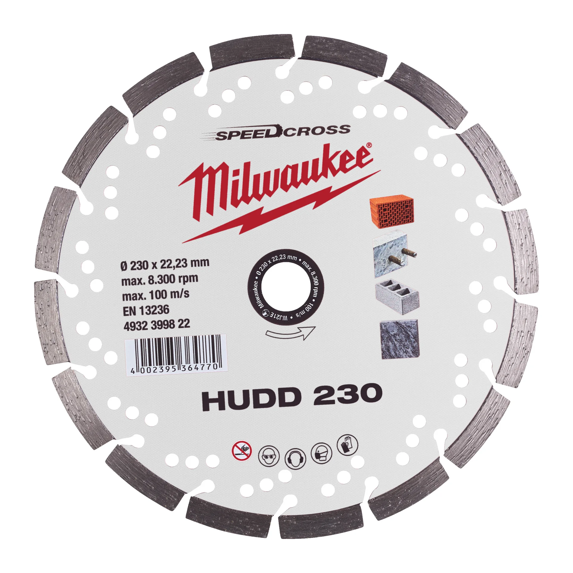 SPEEDCROSS HUDD diamond blade 230 mm, product shot