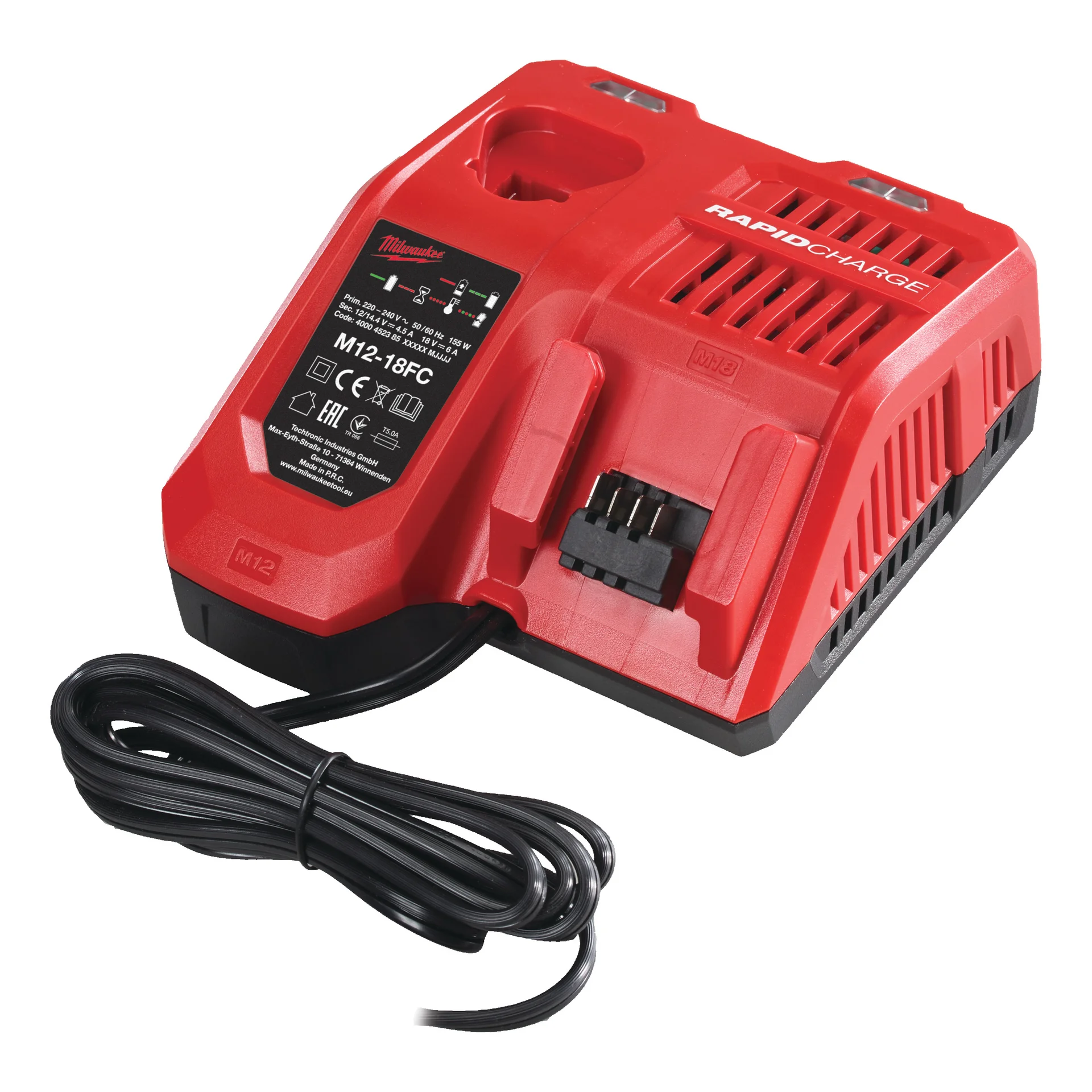 M12-18 FC Fast Charger, product shot