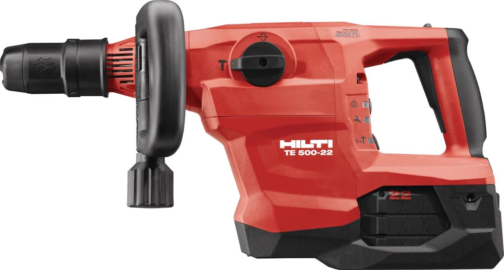 Hilti TE 500-22 cordless chipping hammer, side view