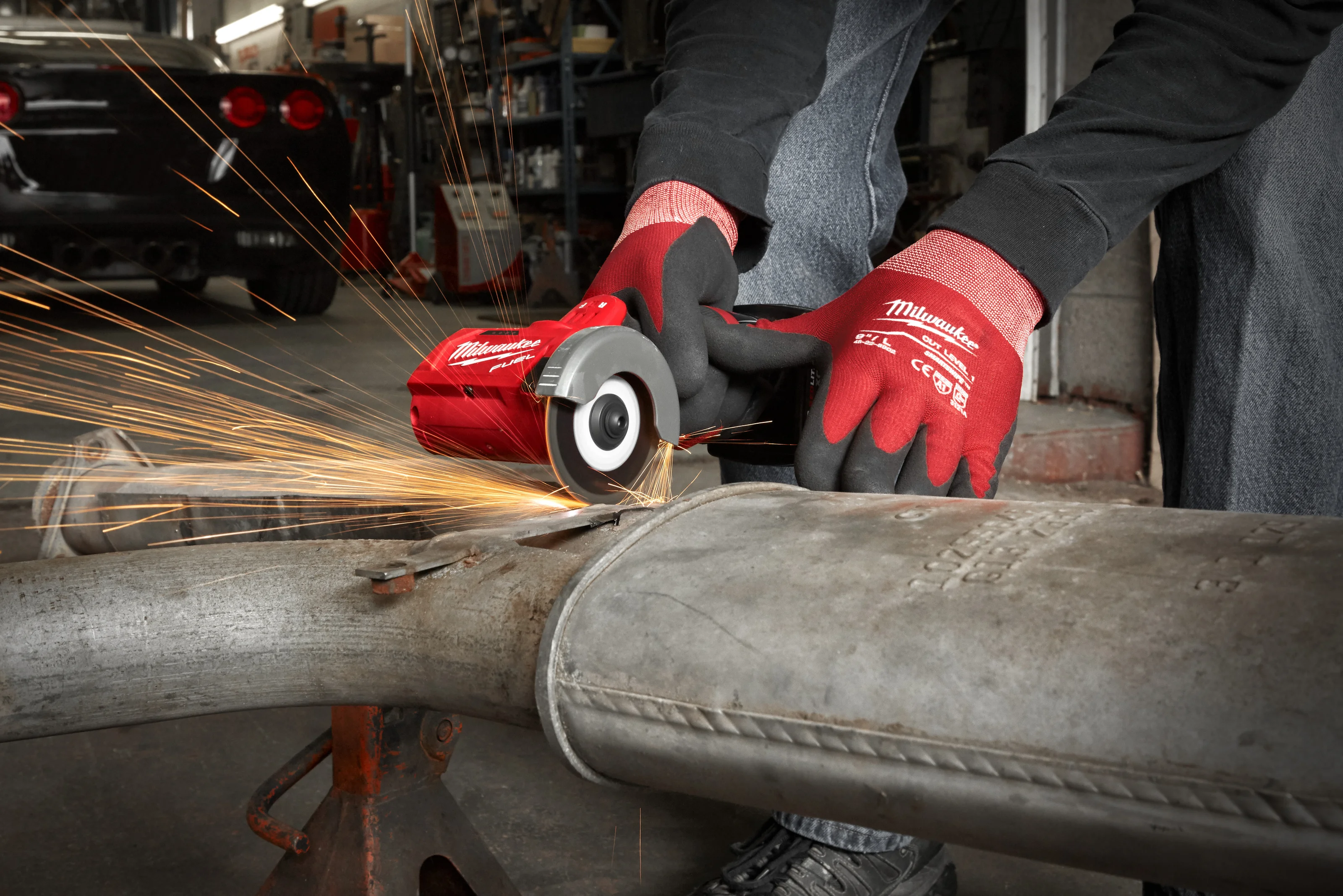 M12 FCOT FUEL Cut-Off Tool in use on the job