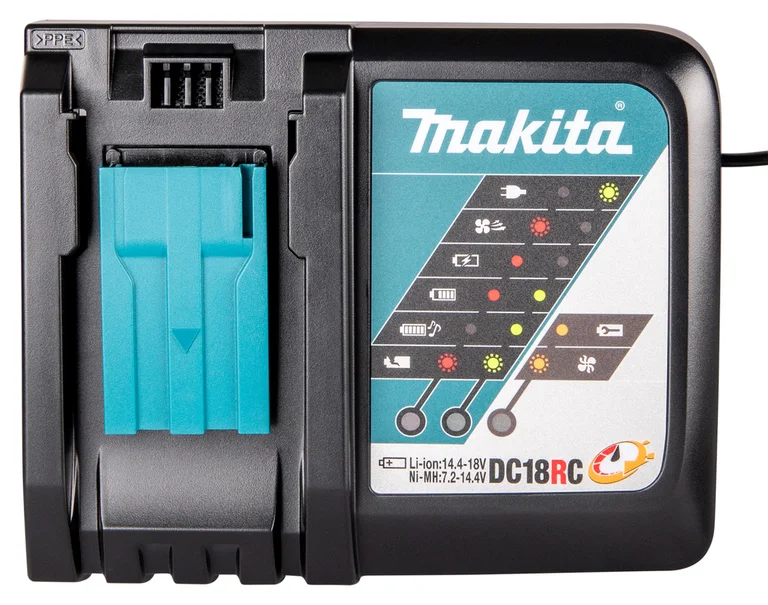 Makita DC18RC charger, detail close-up