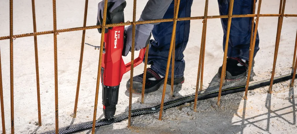 Hilti DX 6 in use on site