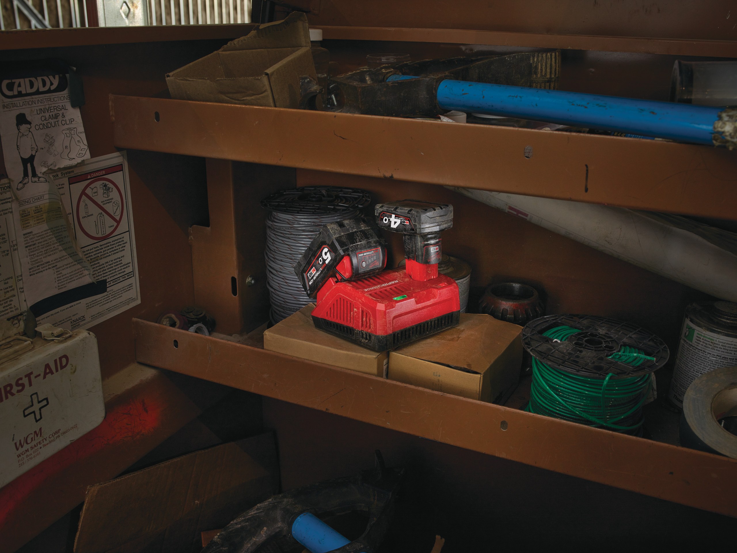 M12-18 FC Fast Charger in use on the job