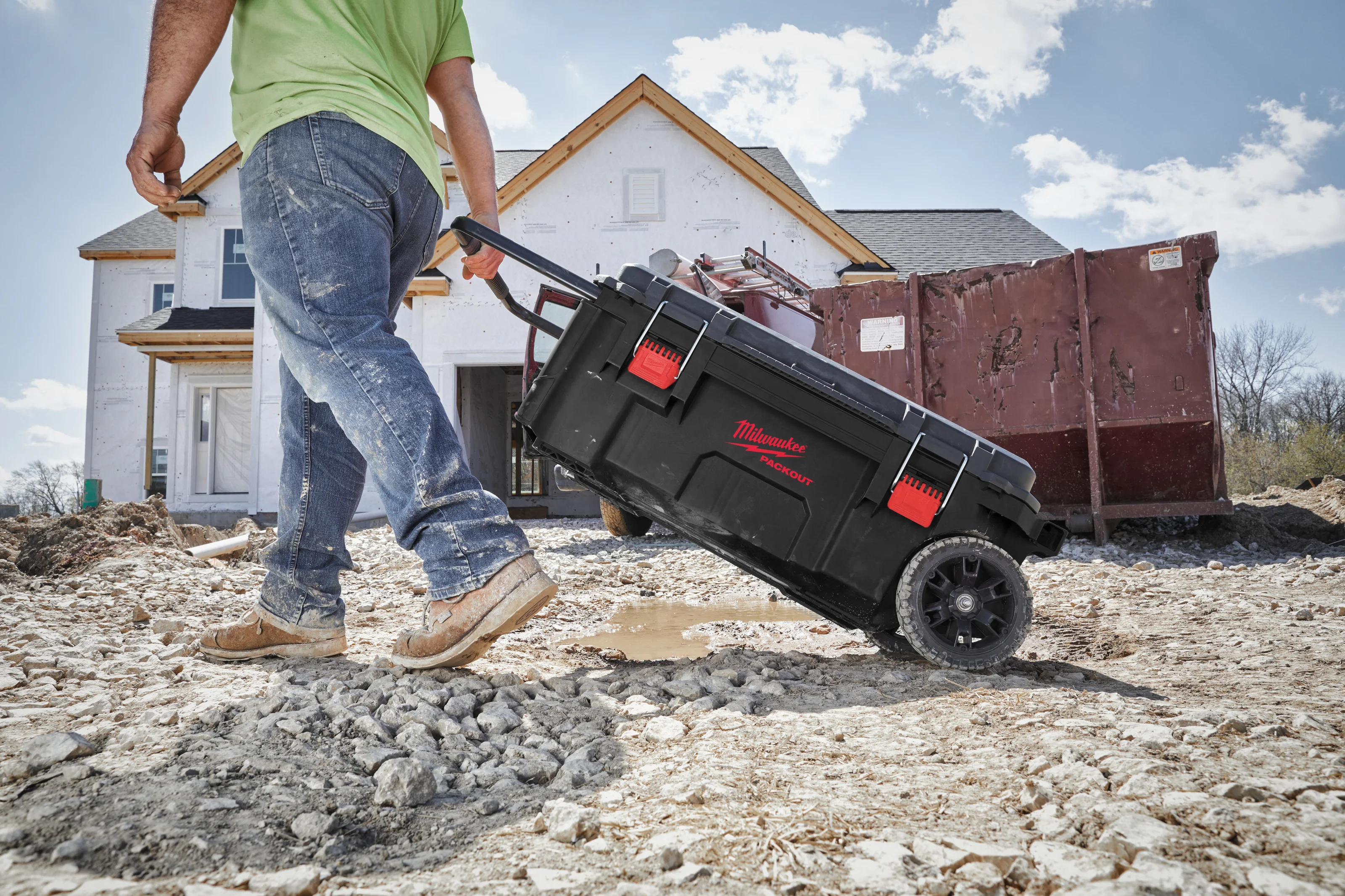 PACKOUT rolling tool chest on site