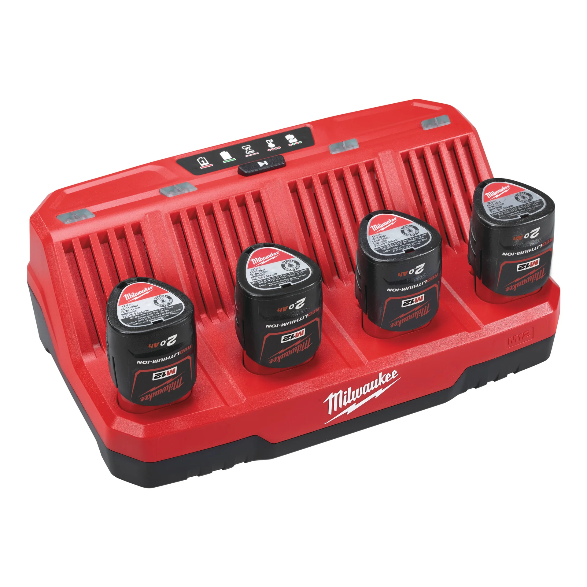 M12 C4 Four Bay Charger, alternative view