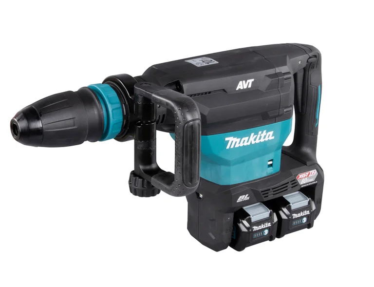 Makita HM002G demolition hammer, three-quarter view from the left