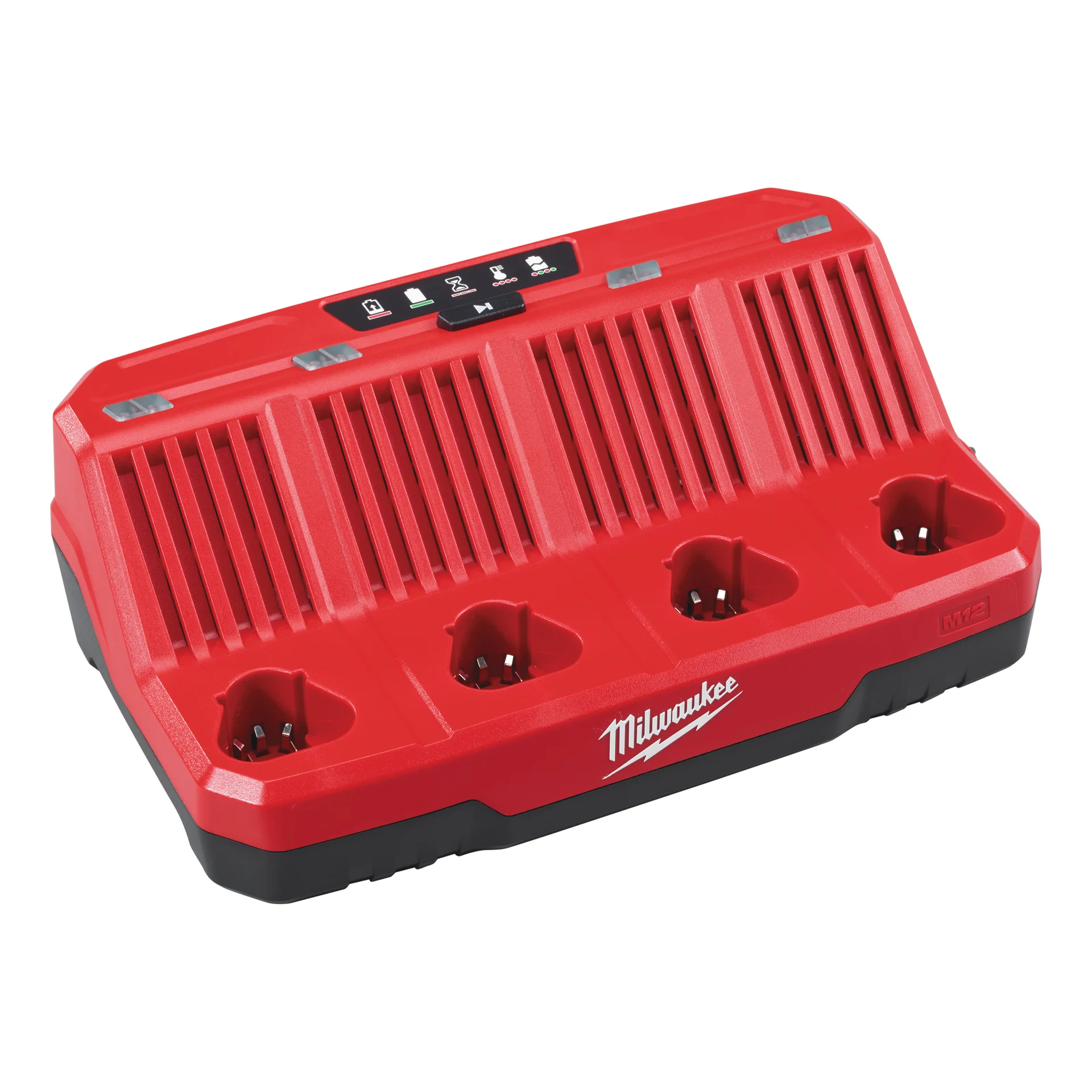 M12 C4 Four Bay Charger, product shot