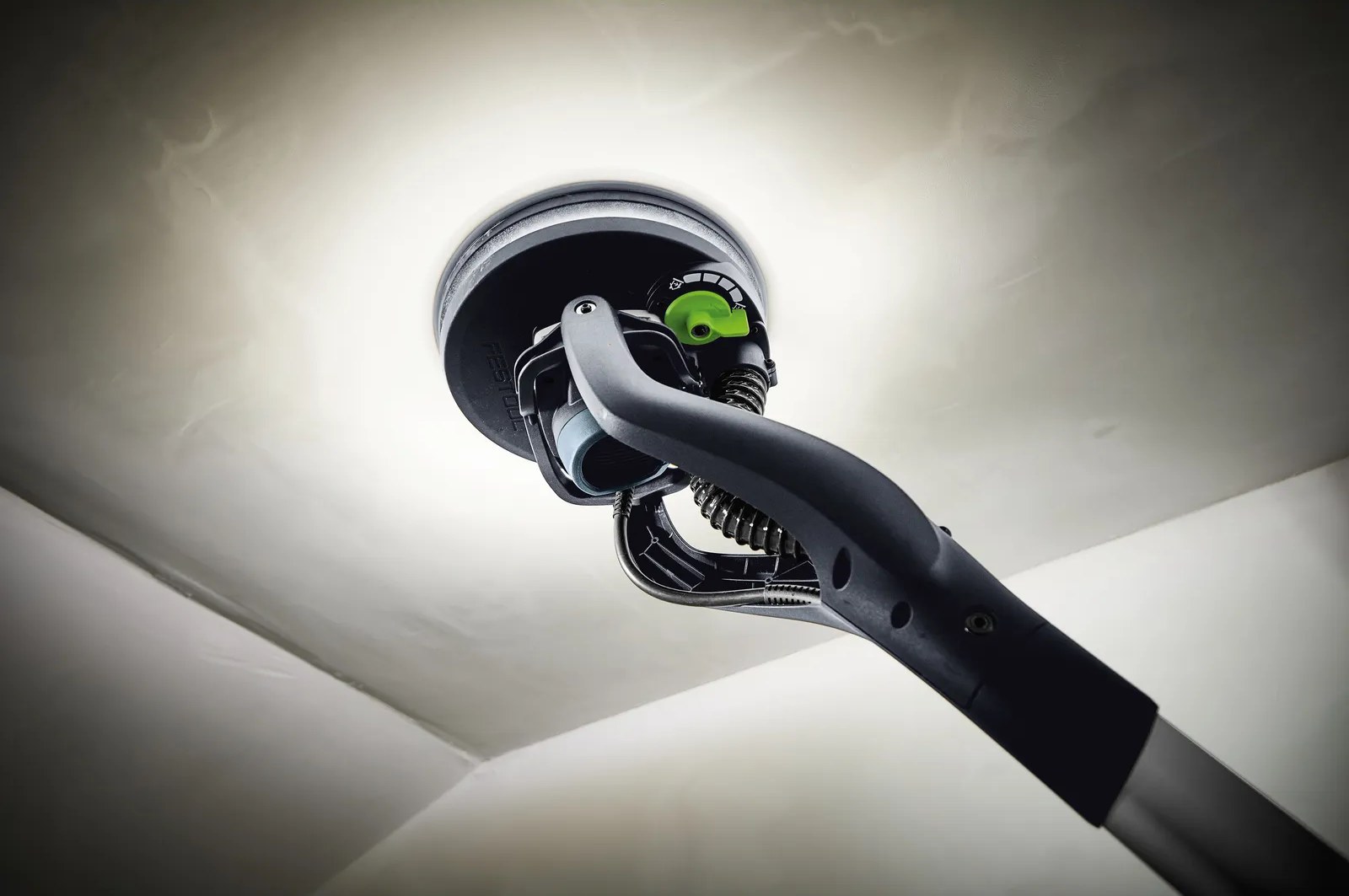 PLANEX head with LED light ring on a ceiling