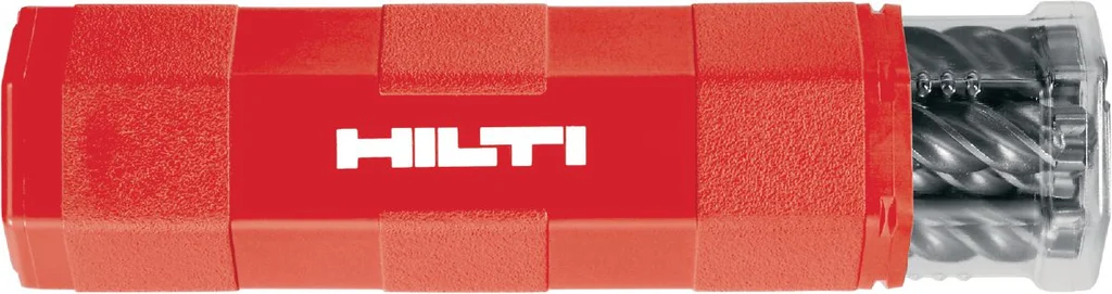 Hilti TE-CX-bor i rødt Hilti-rør med flerpakning