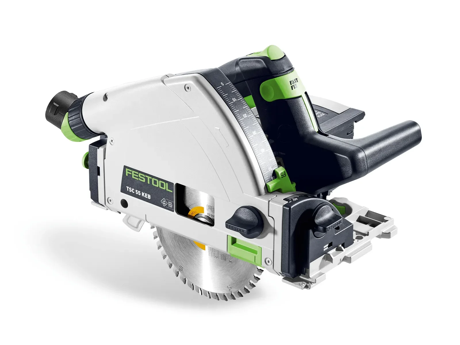 Festool TSC 55 K cordless plunge-cut saw, three-quarter view
