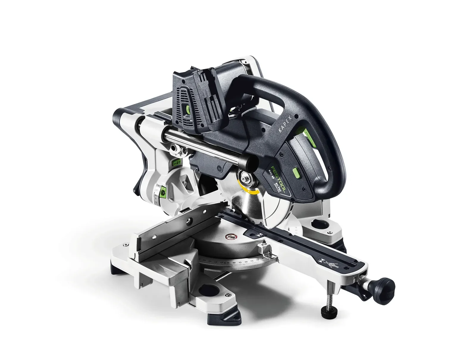 Festool KSC 60 mitre saw, rear three-quarter view