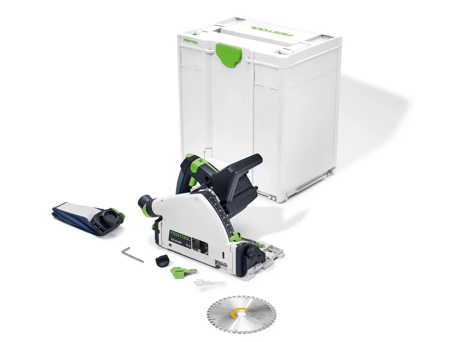 Festool TSC 55 K Basic contents: saw, blade, chip bag and Systainer³