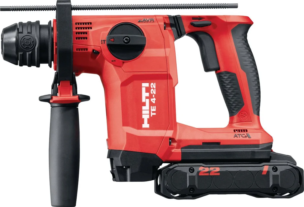 Hilti TE 4-22 cordless rotary hammer, side view