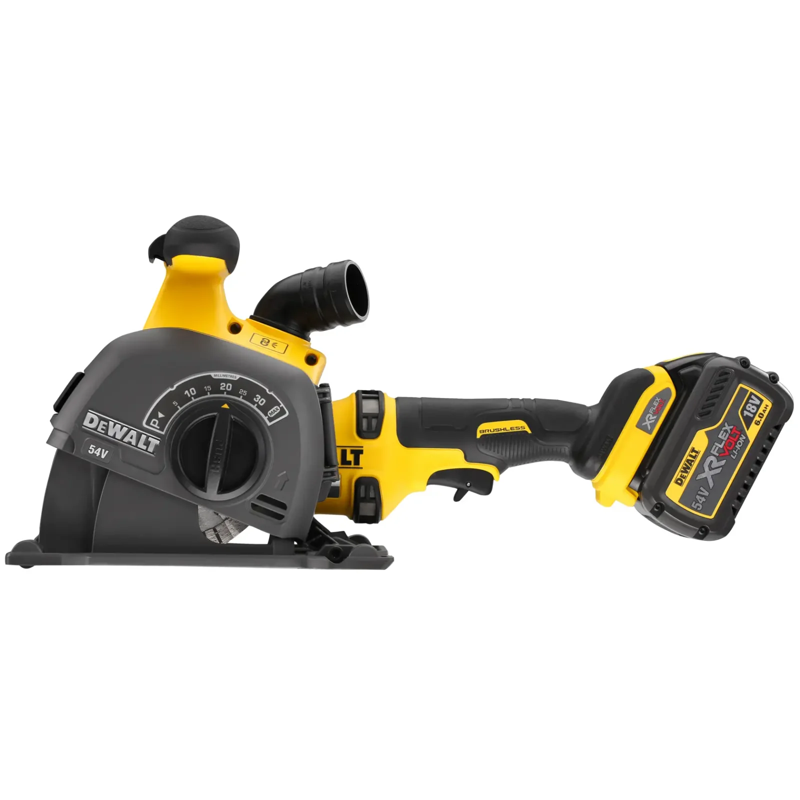 DeWalt DCG200 wall chaser, alternate angle