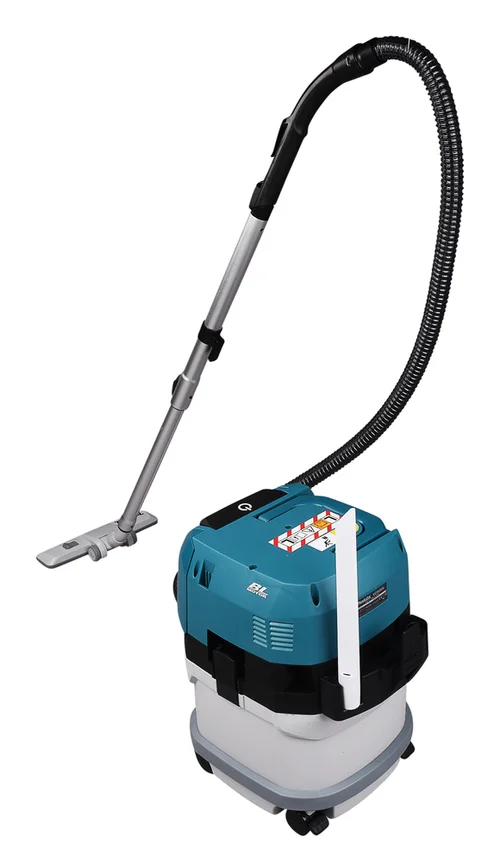 Makita VC003GL dust extractor, three-quarter view from the right