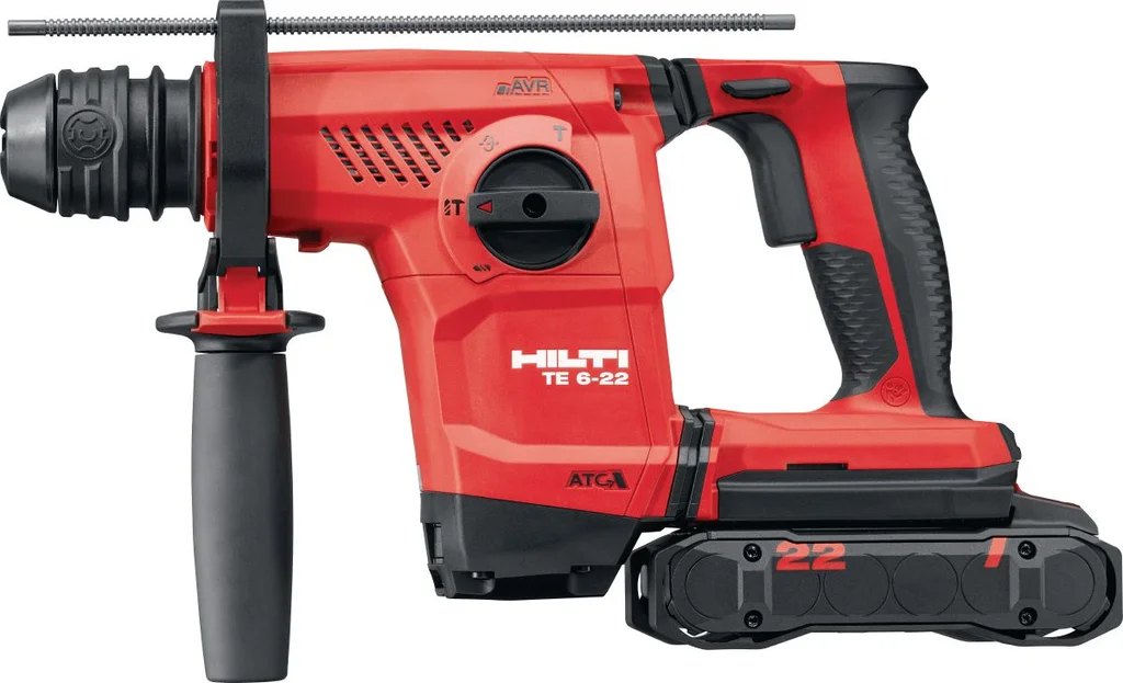 Hilti TE 6-22 cordless rotary hammer, side view