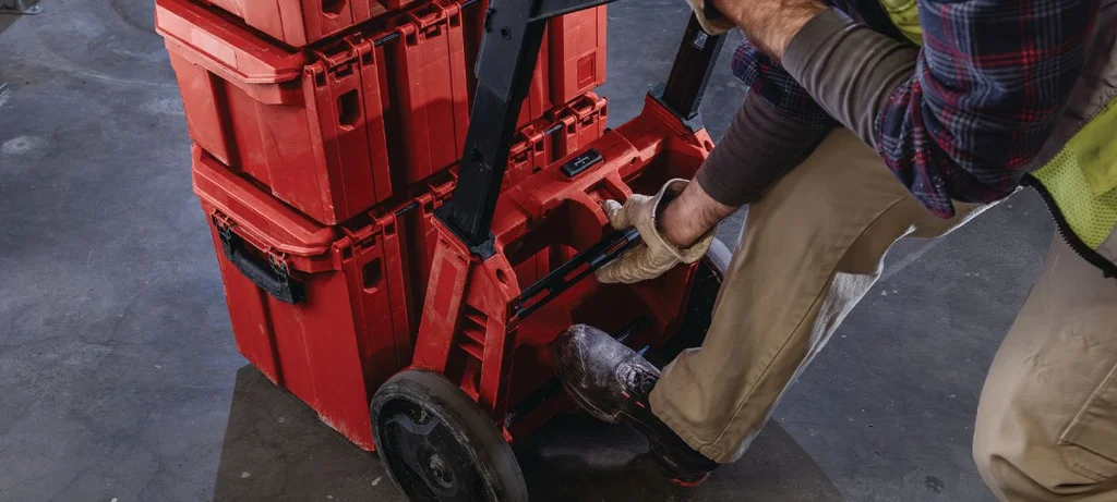 Hilti ProKit PKR 2 trolley on site