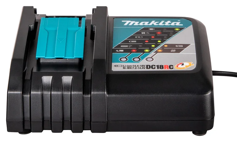 Makita DC18RC charger, side view
