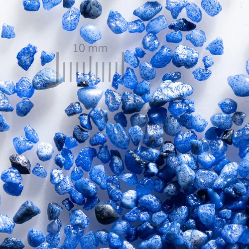 Aquacolor Körnung 2,0-3,0 mm, blau, Makroansicht
