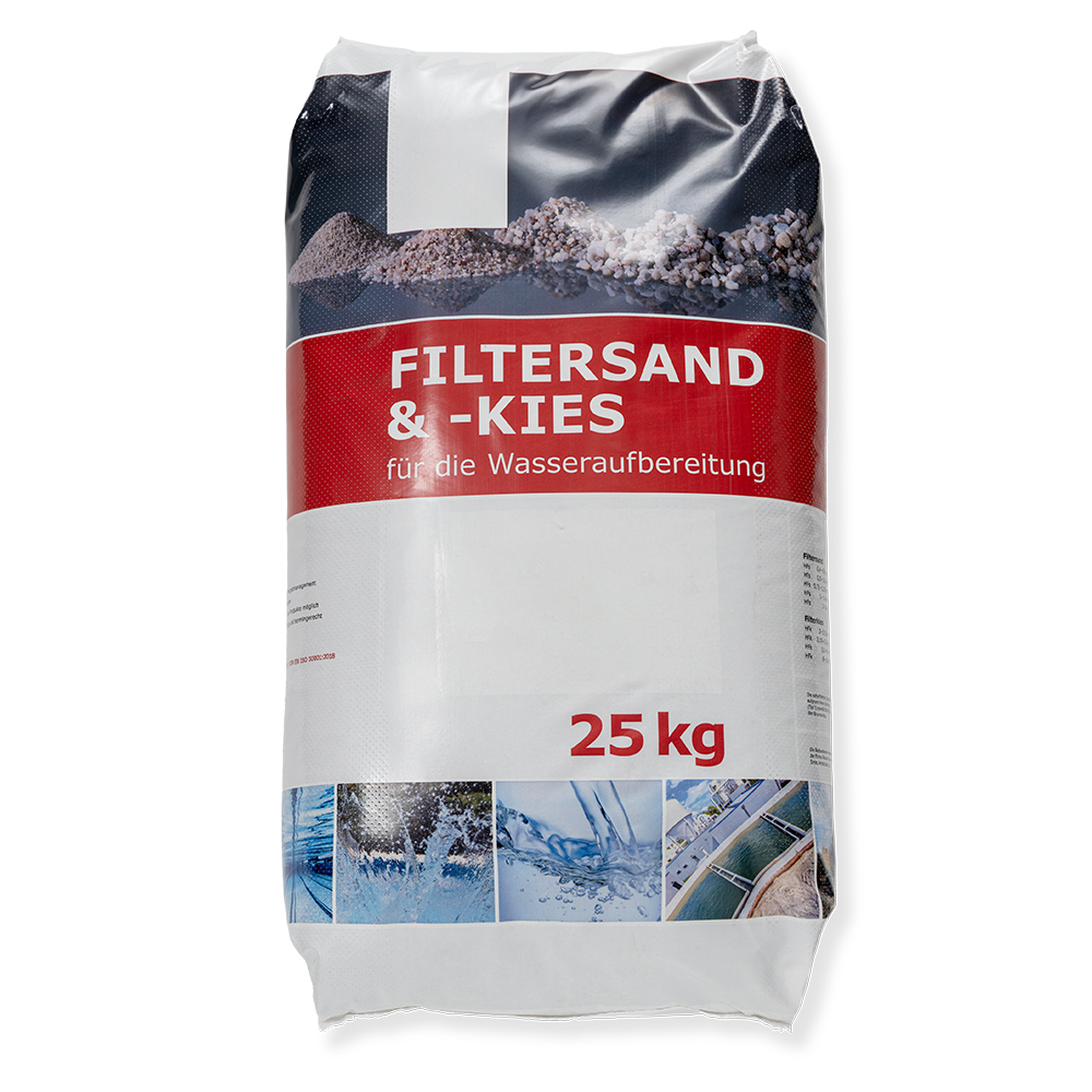 Filterkies, 2.0 - 3.15, 25 kg, PE Sack