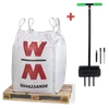 Rasensand 0.2 - 2.0 mm, 1.000kg Big Bag inkl. Aerifiziergabel
