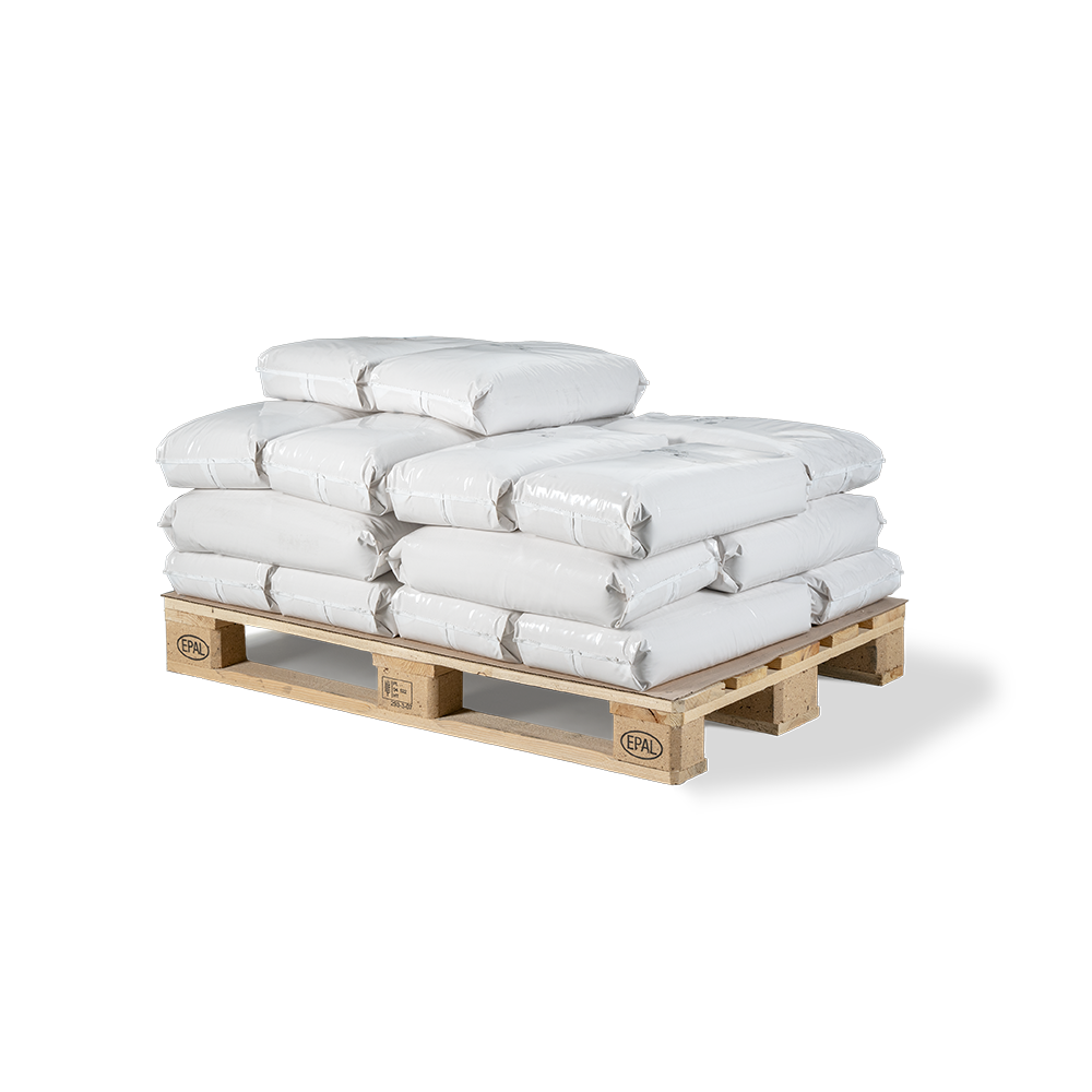 Rasensand 0.2 - 2.0 mm, 500 kg, Halbpalette 20 x 25kg PE Sack inkl. Everris Handstreuer HandyGreen
