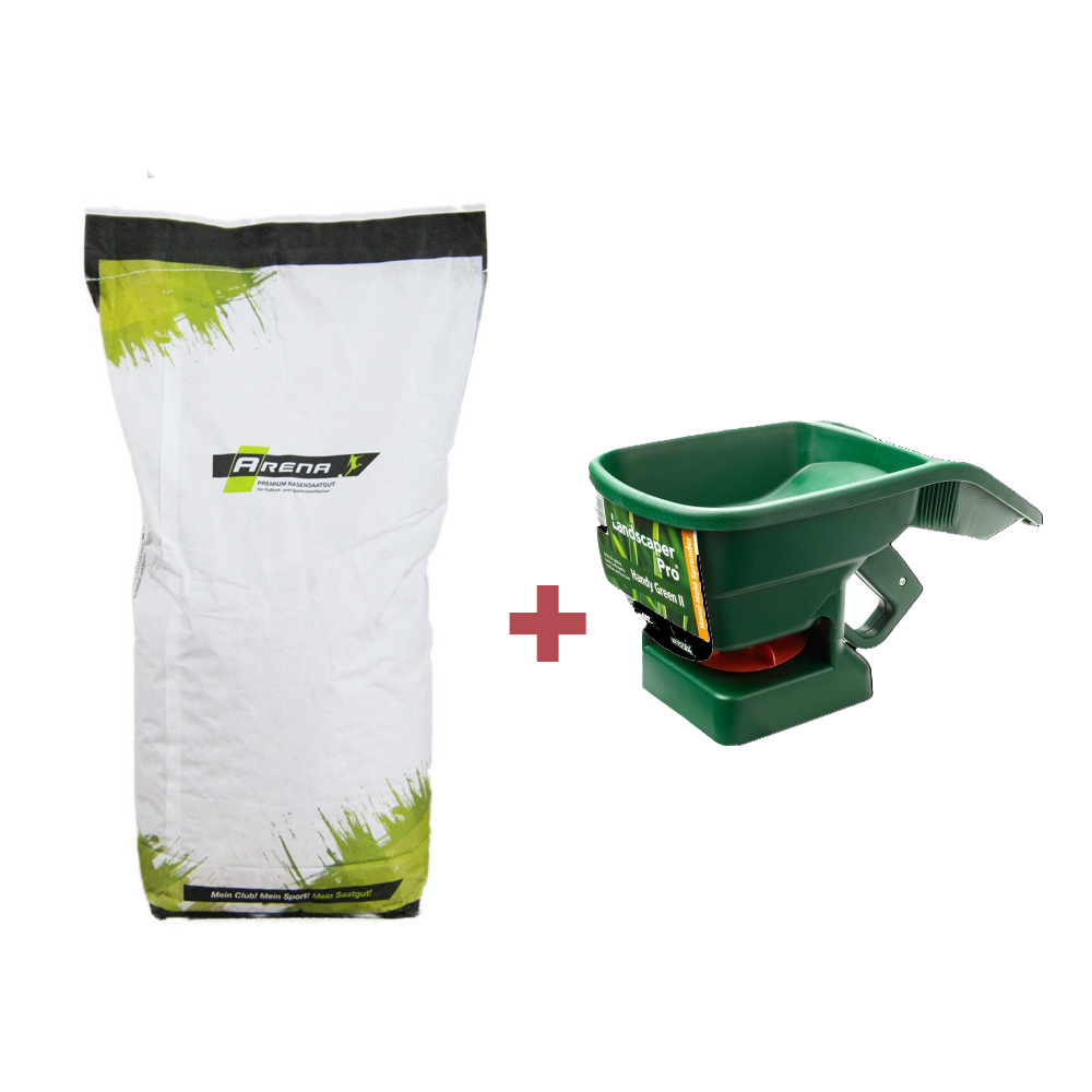 Everris Handstreuer HandyGreen II inkl. Fairway Regeneration Rasensamenmischung,5kg