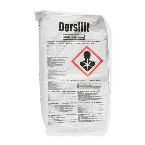 Quarzmehl,  500 kg, Halbpalette 20 x 25kg Papier Sack